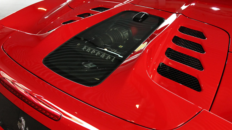 Photo of Capristo Engine Cover Glass Replacement for the Ferrari 458 Italia/Spider - Image 2